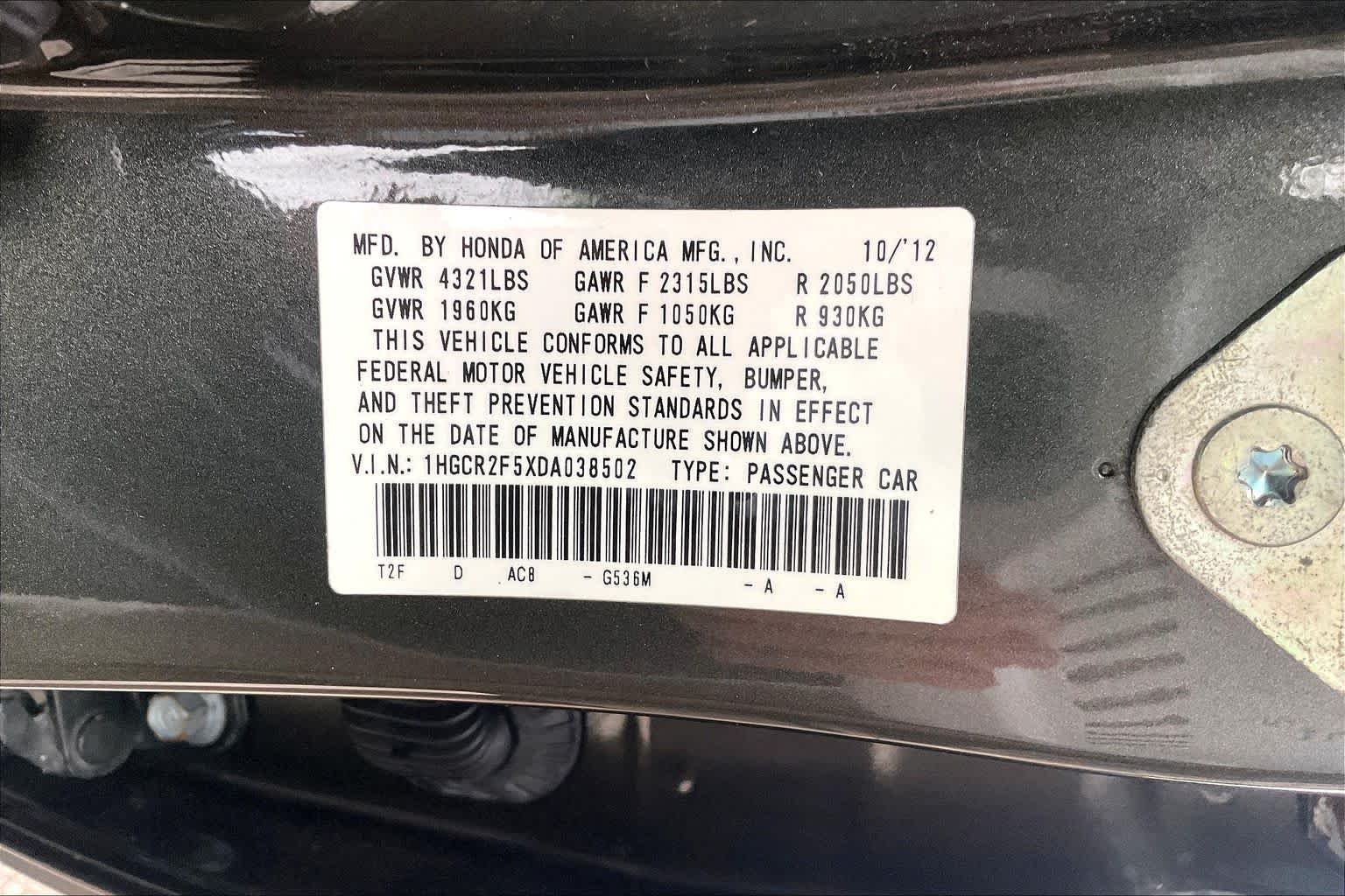 Used 2013 Hematite Metallic Honda Sport image 33