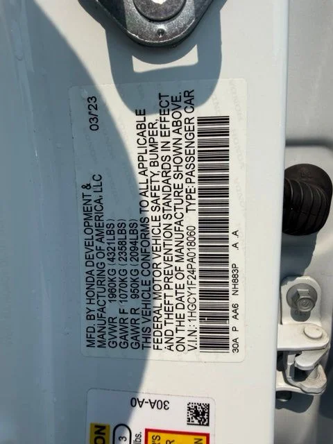 Used 2023 White Honda LX image 31