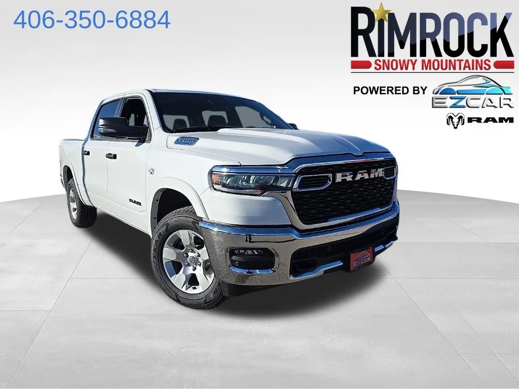 New 2026 Bright White Clear-Coat Exterior Paint RAM Big Horn/Lone Star image 1