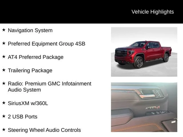 Used 2023 Volcanic Red Tintcoat GMC AT4 image 7