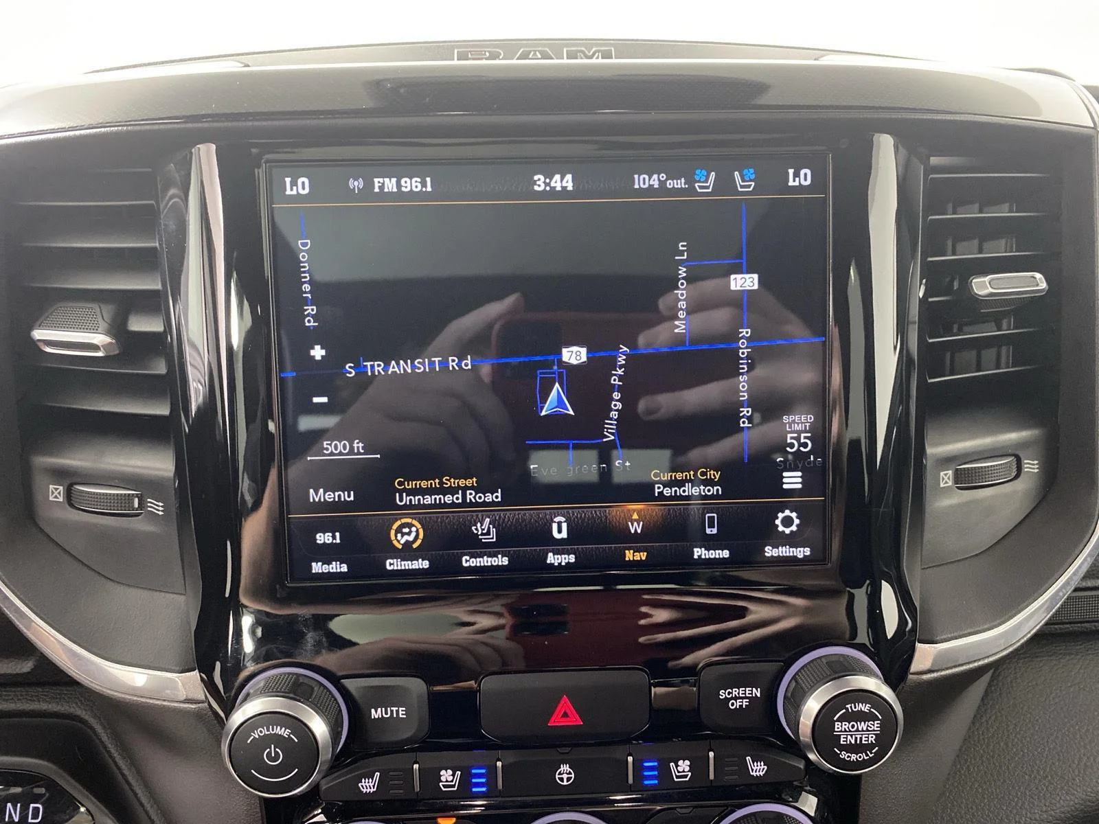 Used 2021 Diamond Black Crystal Pearlcoat Ram Laramie image 4