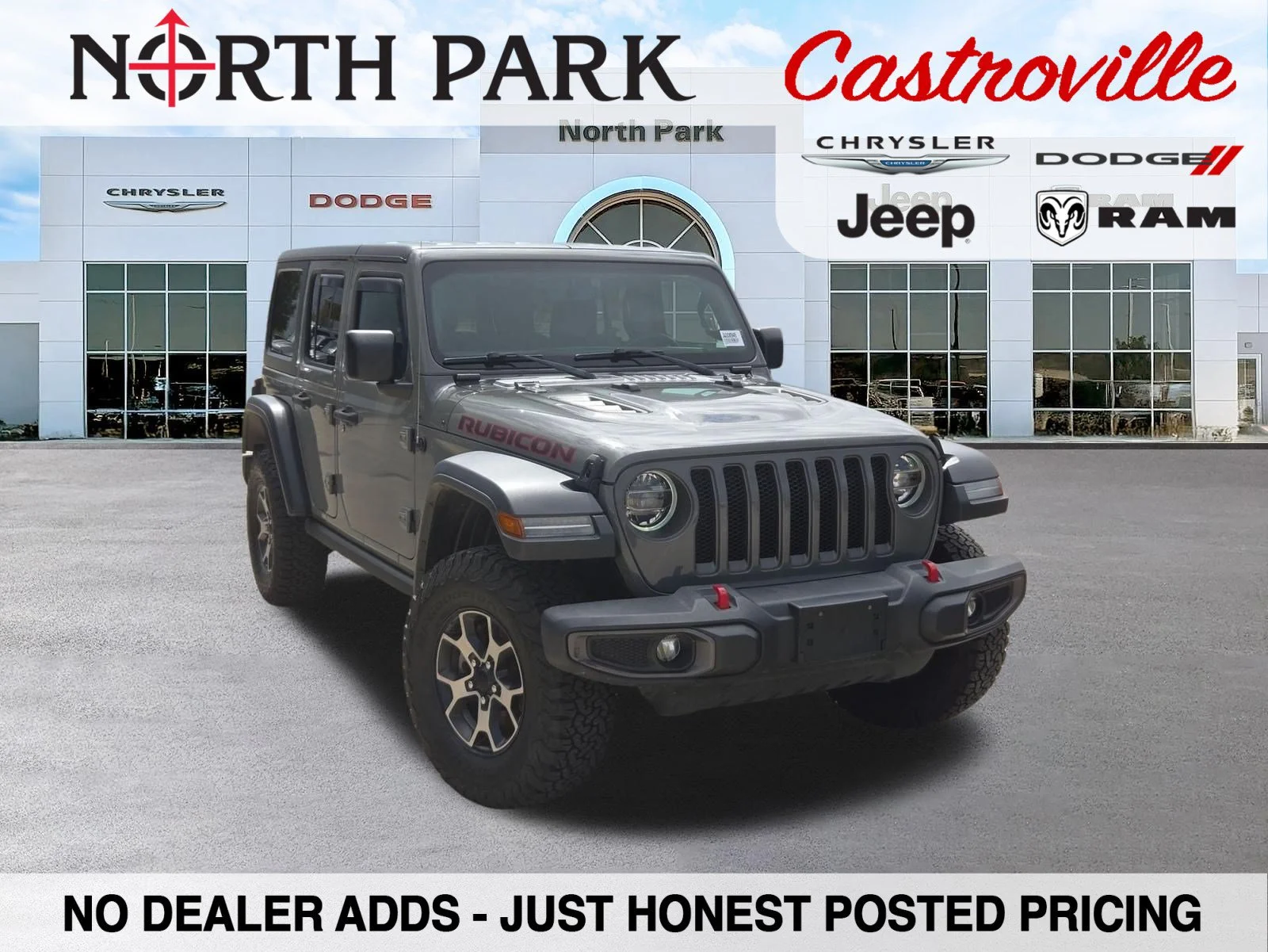 Used 2018 Gray Jeep Unlimited Rubicon image 1