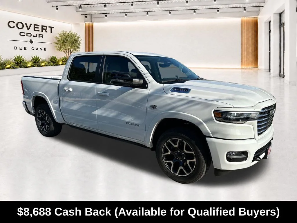 New 2026 Bright White Clear-Coat Exterior Paint RAM Laramie image 1