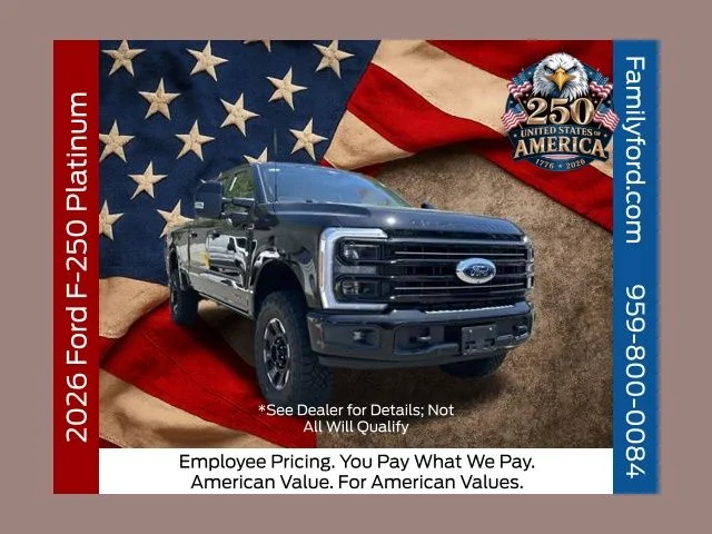 New 2026 Agate Black Metallic Ford F-250® Platinum® image 1