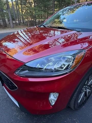 Used 2020 Rapid Red Metallic Tinted Clearcoat Ford Titanium image 12
