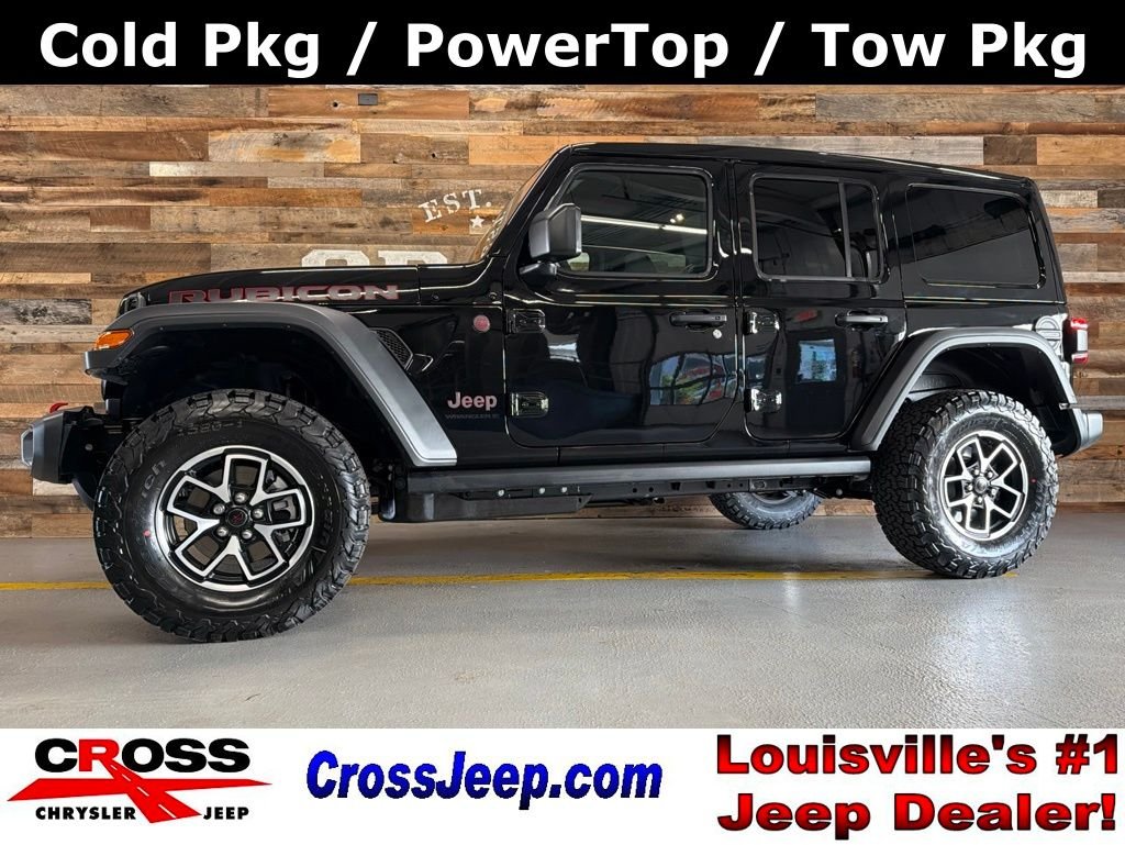 New 2026 Black Clear-Coat Exterior Paint Jeep Rubicon image 1