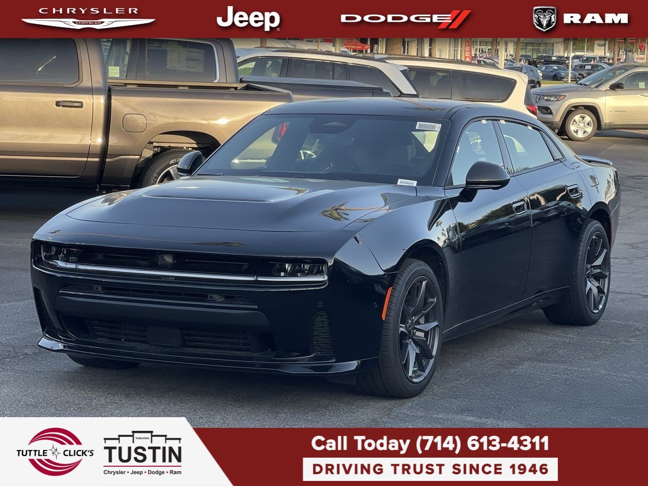 New 2026 Diamond Black Crystal Pearlcoat Dodge Scat Pack Plus image 3