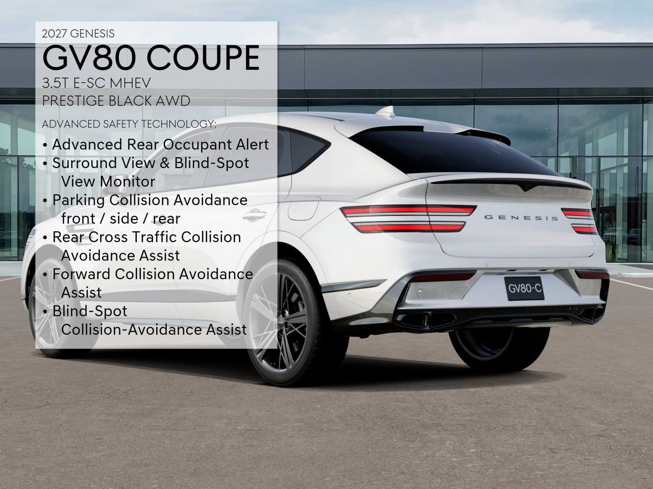 New 2027 Uyh Genesis 3.5T E-SC MHEV BLACK image 7