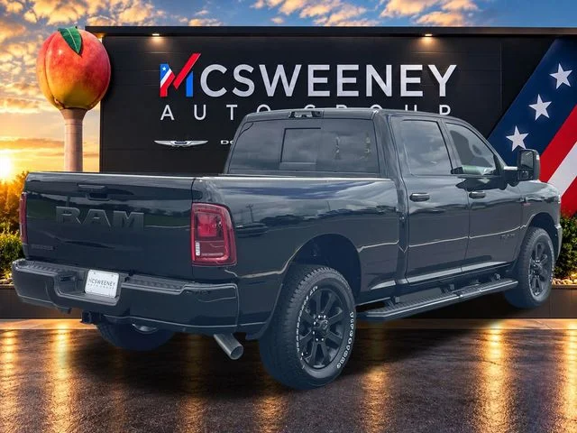New 2025 Diamond Black Crystal Pearl-Coat Exterior Paint RAM Big Horn image 3