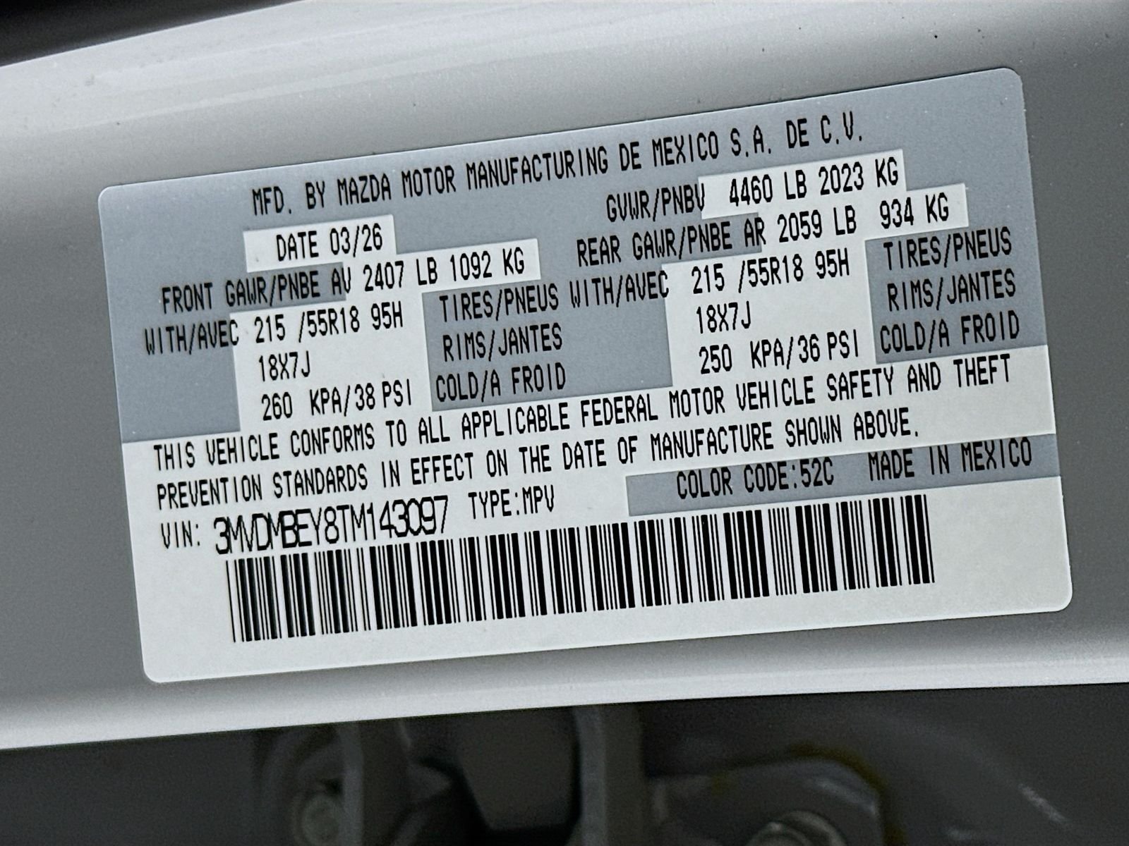 New 2026 Aero Gray Metallic Mazda 2.5 Turbo Premium Plus AWD image 33