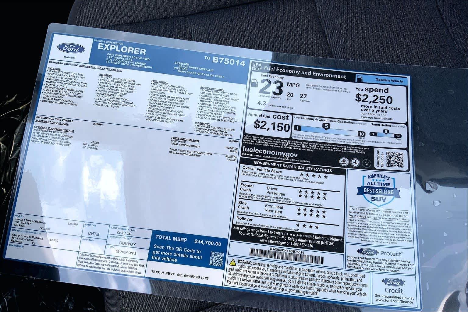 New 2026 Space White Metallic Ford Active image 19