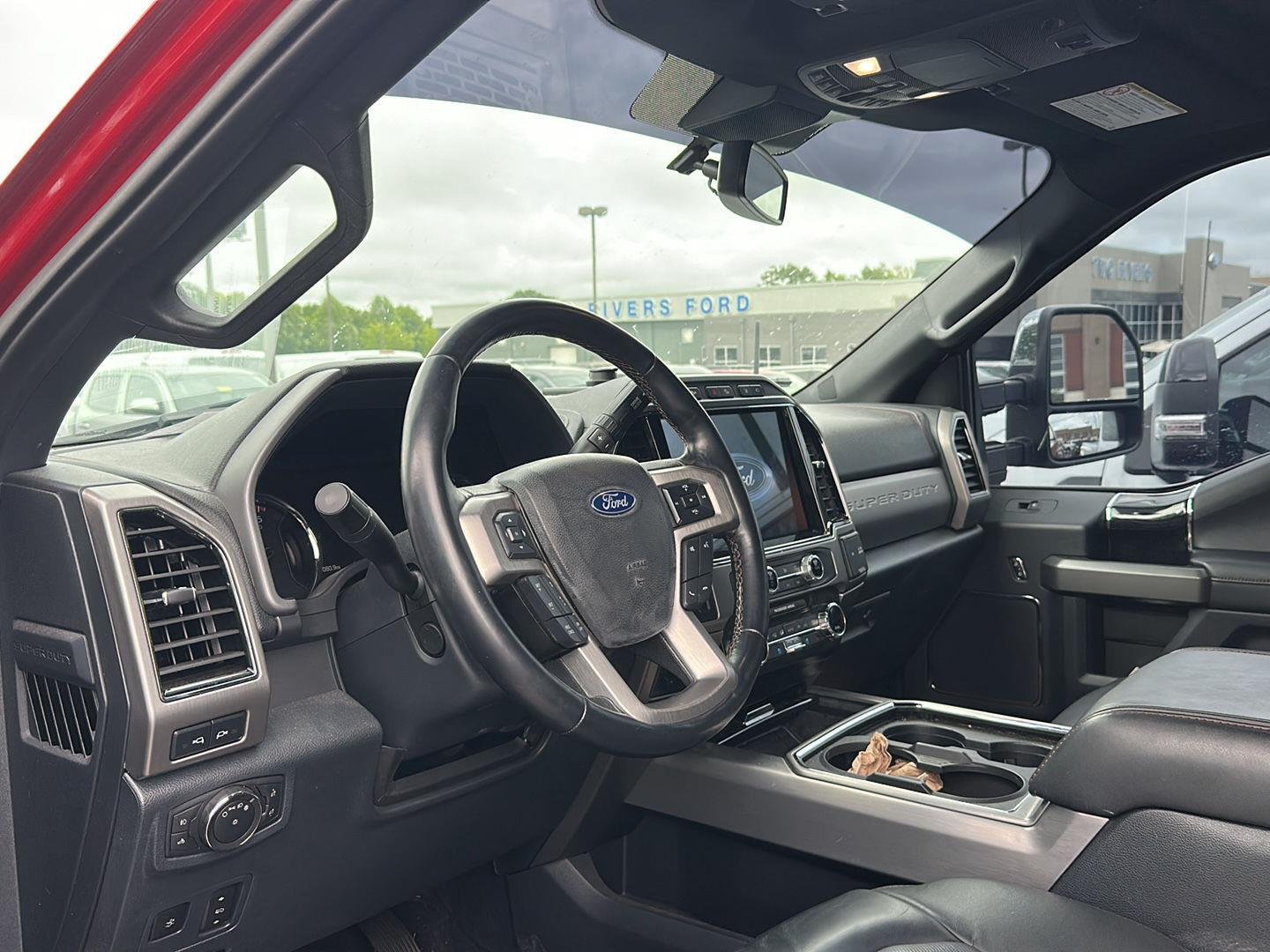 Used 2022 Rapid Red Metallic Tinted Clearcoat Ford Platinum image 2