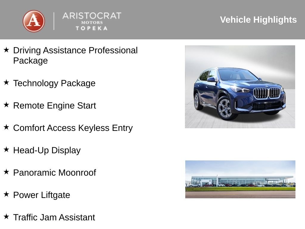 Used 2025 BMW X1 28i with VIN WBX73EF06S5361915 for sale in Kansas City