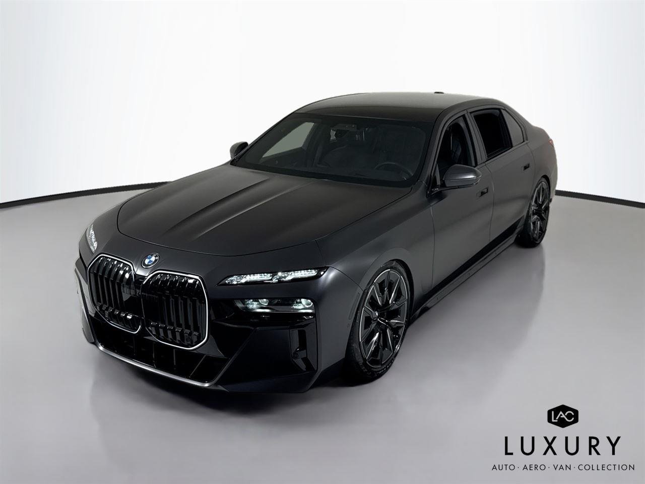 Used 2025 Frozen Deep Grey BMW 760i xDrive | Rear TV | Frozen Paint | B&W Sound System image 4
