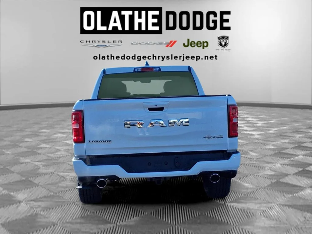 New 2026 Bright White Clear-Coat Exterior Paint RAM Laramie image 25