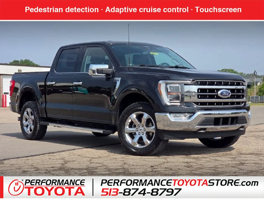 Used 2021 Black Metallic Ford LARIAT image 1