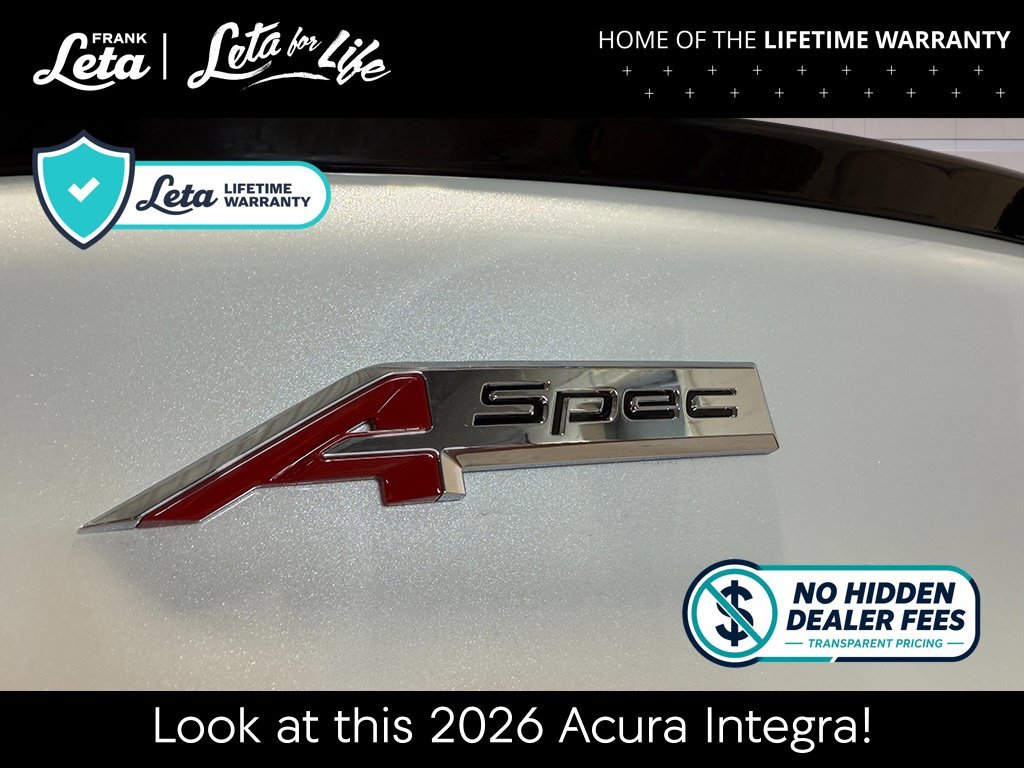 New 2026 Platinum White Pearl Acura w/A-Spec Package image 11