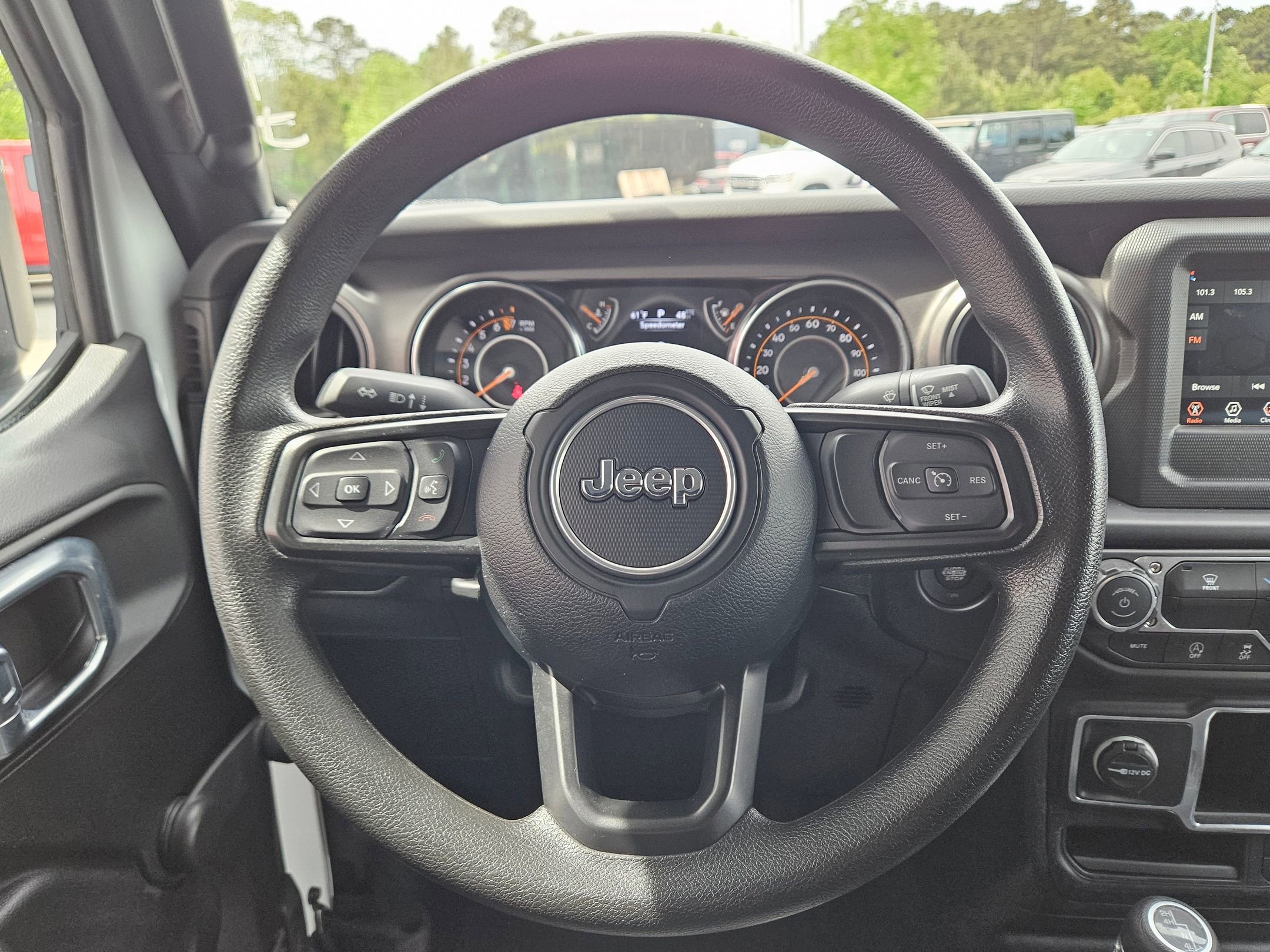 Used 2022 Bright White Clearcoat Jeep Unlimited Willys Sport image 16