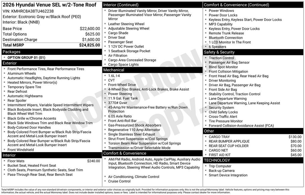 New 2026 Gray Hyundai SEL image 5