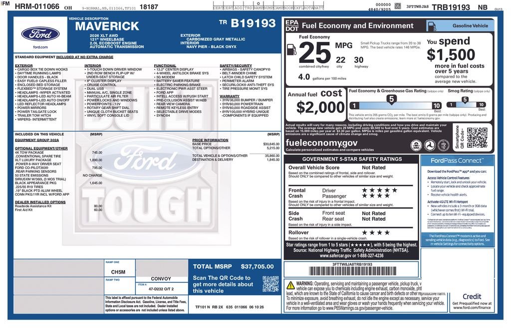 New 2026 Gray Ford XLT image 41