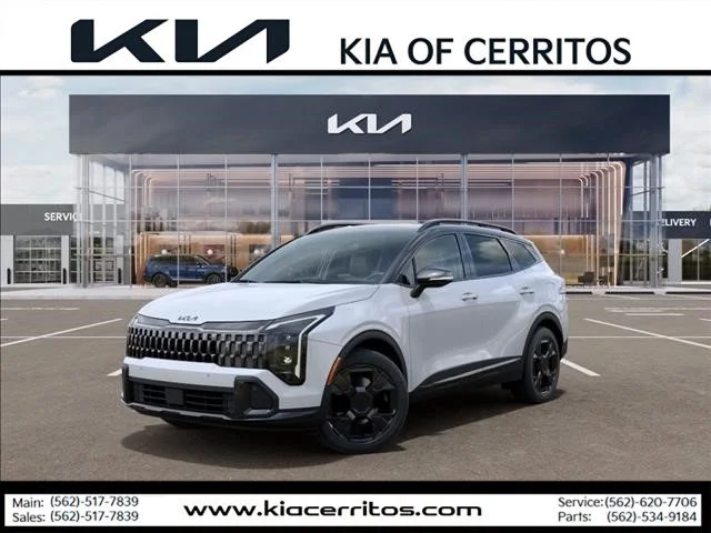 New 2027 Glacial White Pearl / Black Ro Kia X-Line image 1