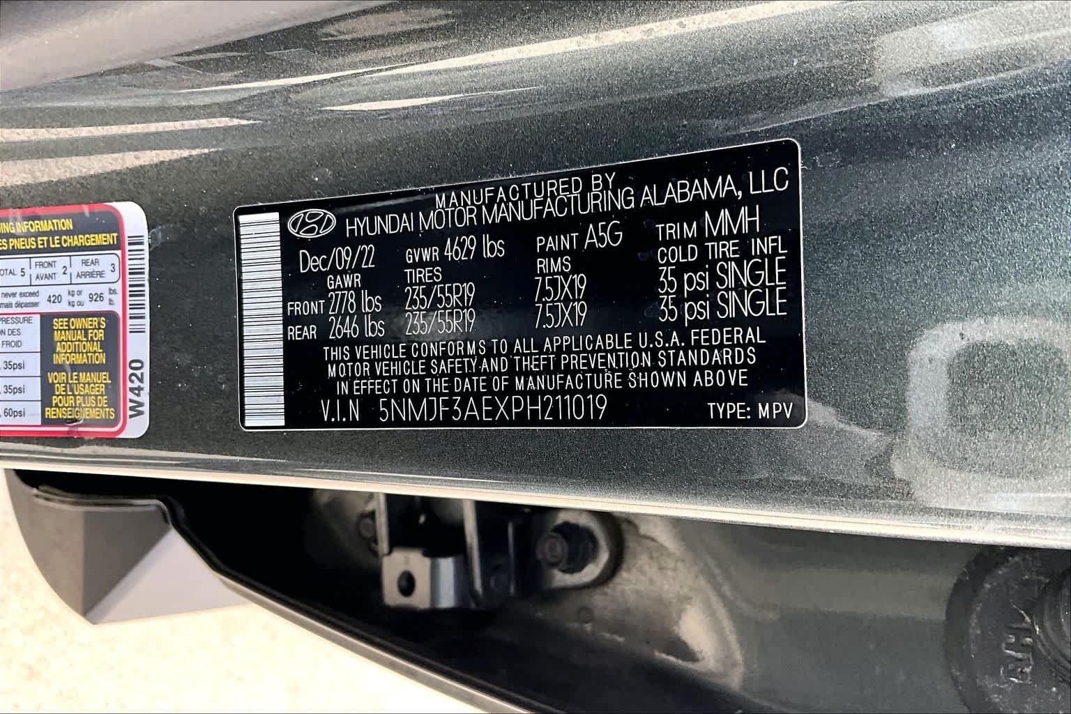 Used 2023 Amazon Gray Hyundai SEL image 32