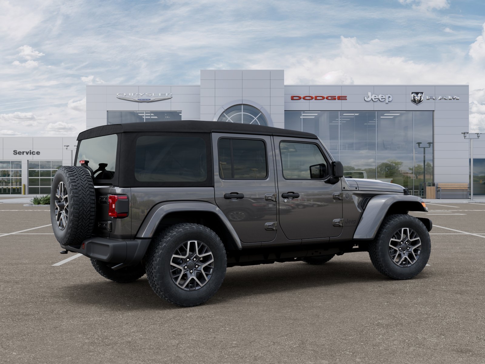 New 2026 Granite Crystal Metallic Clear-Coat Exterior Paint Jeep Sahara image 43