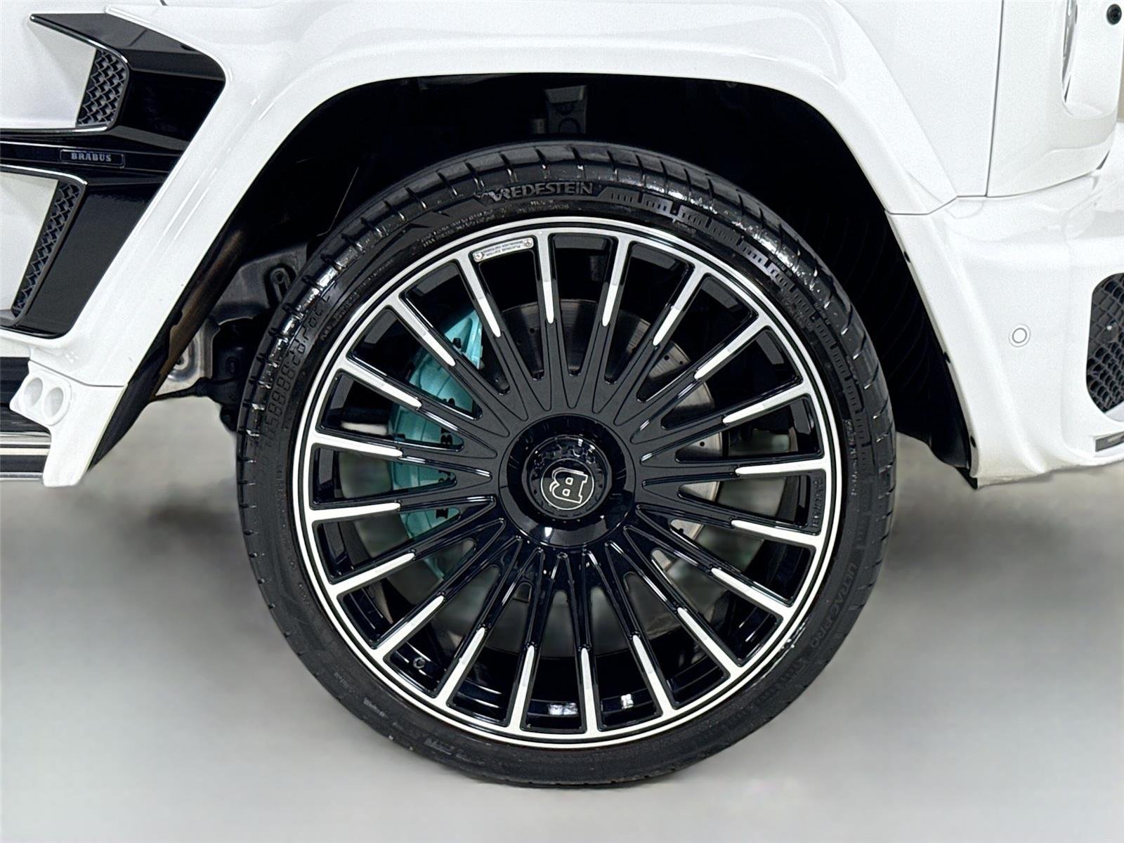 Used 2024 Polar White Mercedes-Benz AMG® G 63  Brabus Custom Widebody / Custom Tiffany Interior image 45