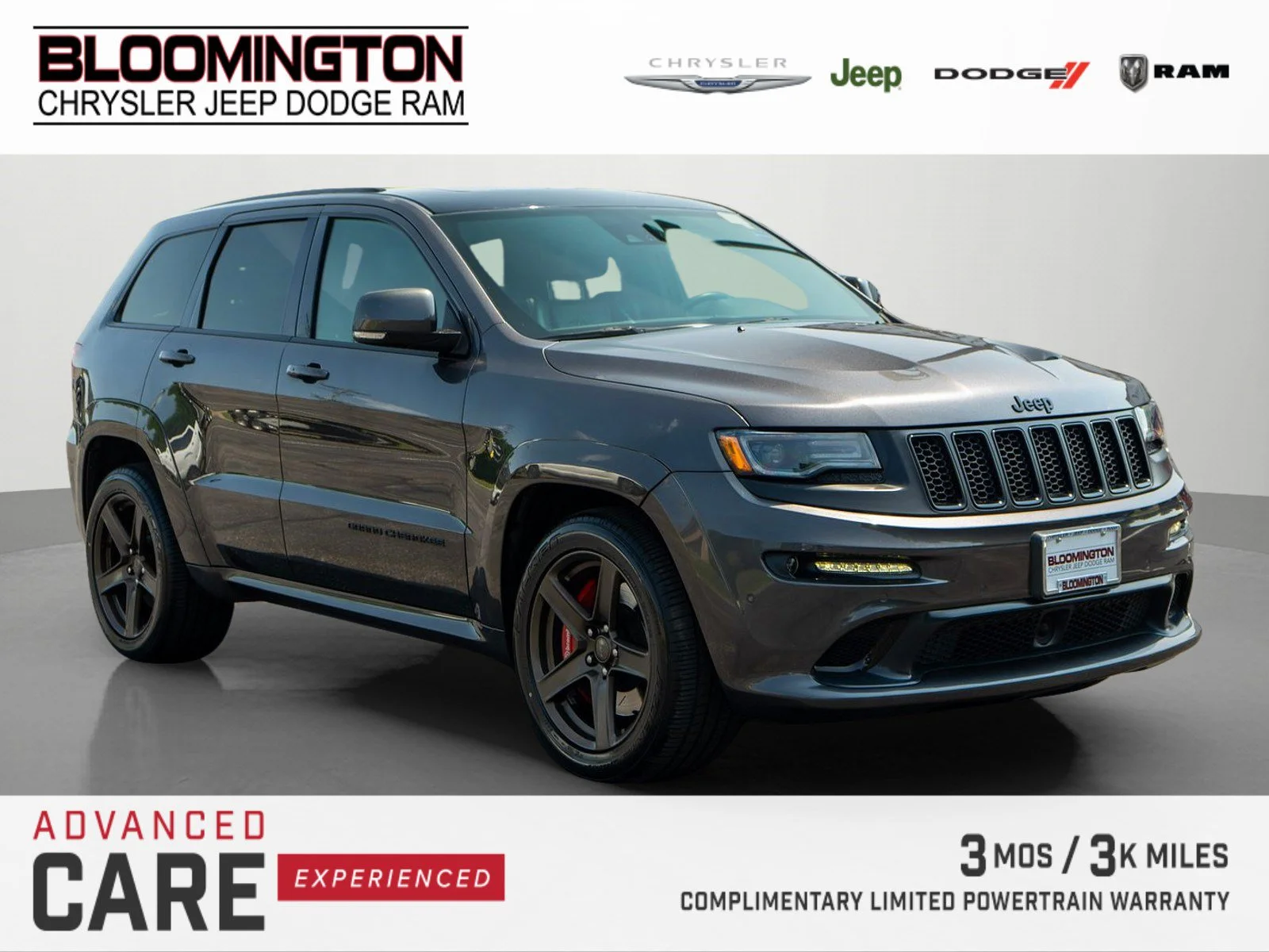 Used 2016 Granite Crystal Metallic Clearcoat Jeep SRT image 1