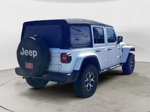 Used 2021 Bright White Clearcoat Jeep Unlimited Rubicon image 5