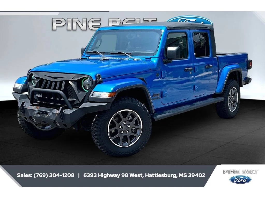 Used 2021 Hydro Blue Pearlcoat Jeep 80th Anniversary image 10