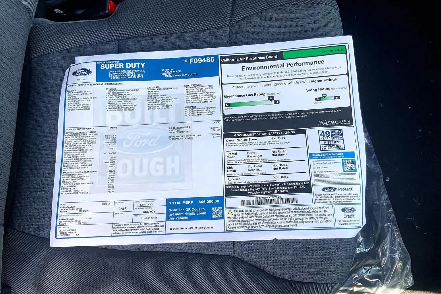 New 2026 Agate Black Metallic Ford F-250® XL image 18