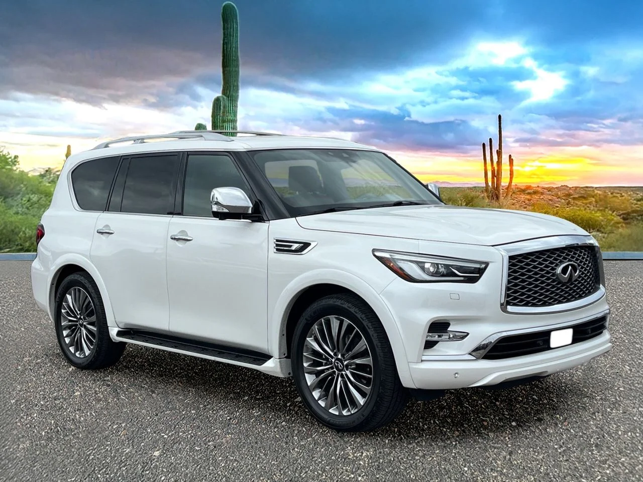 Certified Used 2021 Moonstone White INFINITI Sensory image 7