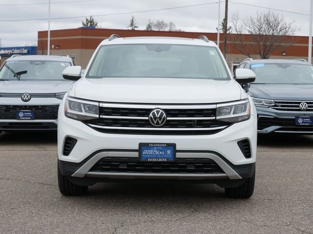 Used 2021 Volkswagen Atlas SE w/Tech with VIN 1V2KR2CA2MC535901 for sale in Inver Grove Heights, Minnesota