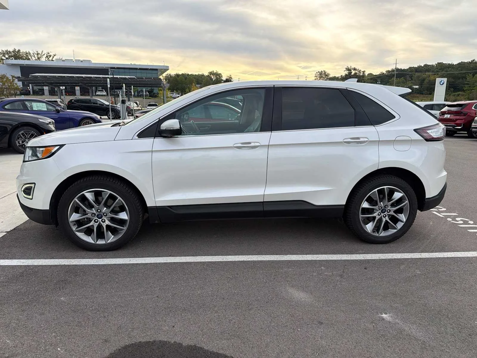 Used 2015 White Platinum Metallic Tri-Coat Ford Titanium image 3