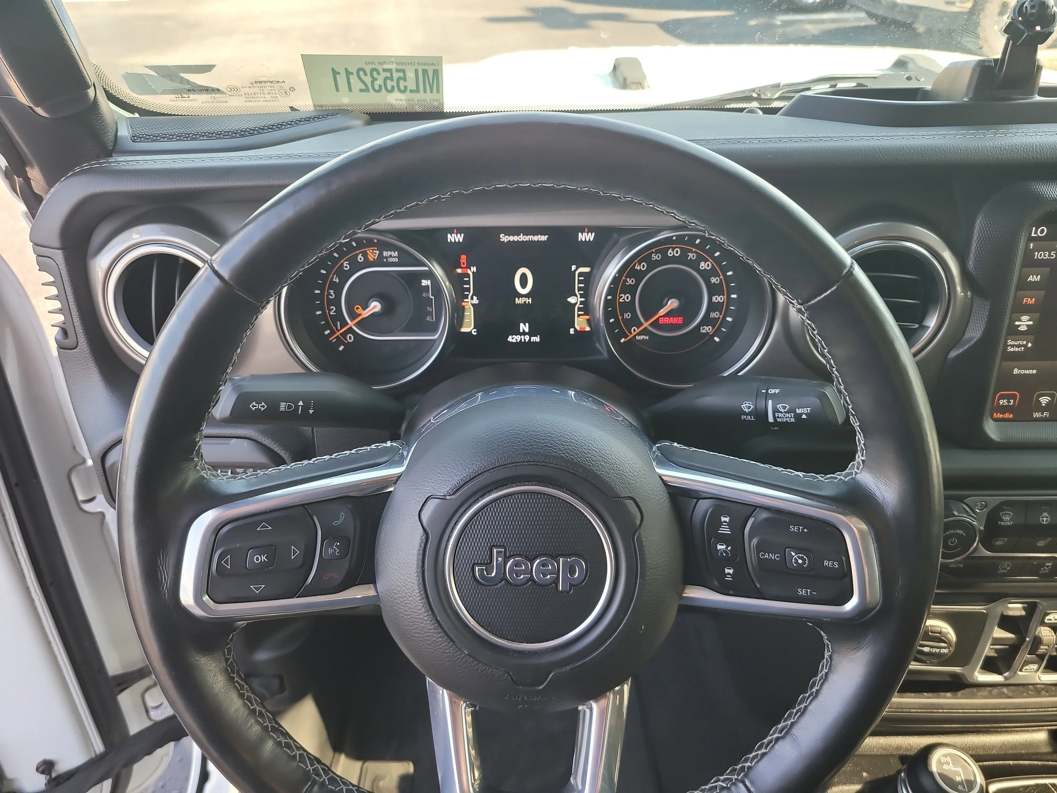 Used 2021 Bright White Clearcoat Jeep Overland image 26