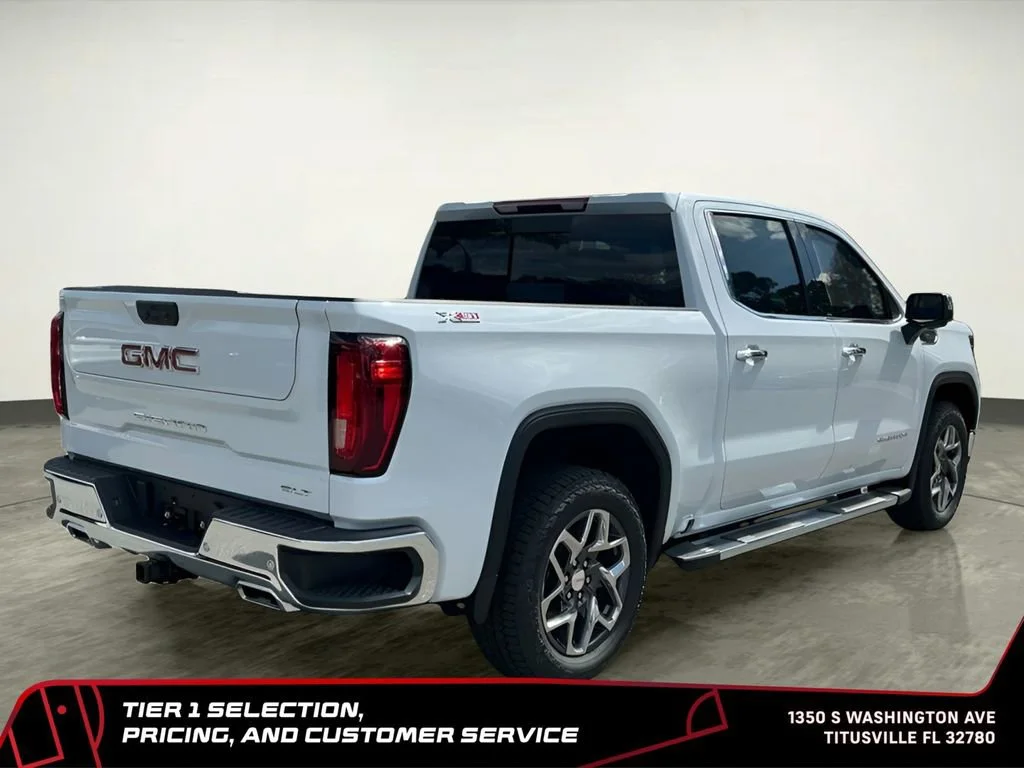 New 2026 Glacier White Tricoat GMC SLT image 9