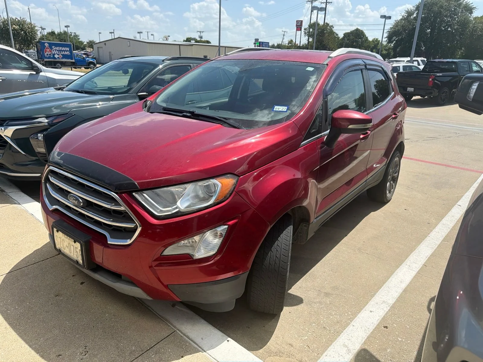 Used 2020 Ford Ecosport Titanium with VIN MAJ6S3KL3LC312478 for sale in Rockwall, TX