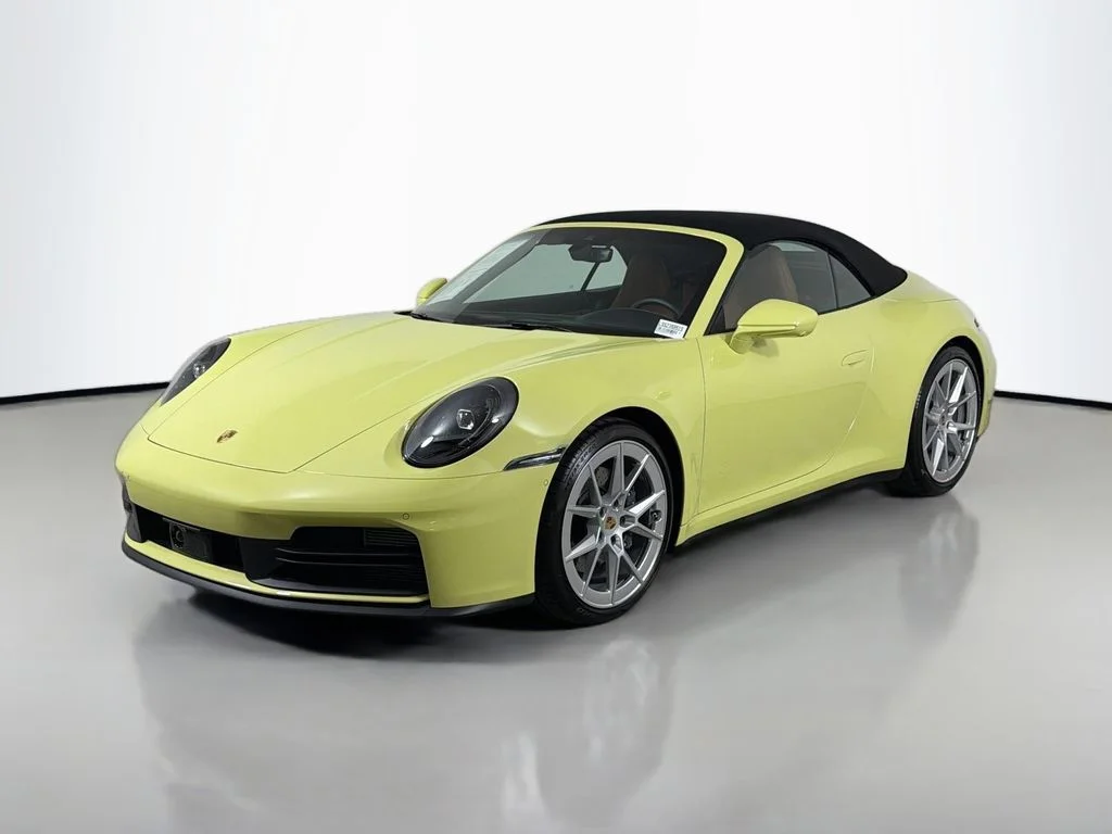 Used 2025 Yellow Porsche Carrera image 1