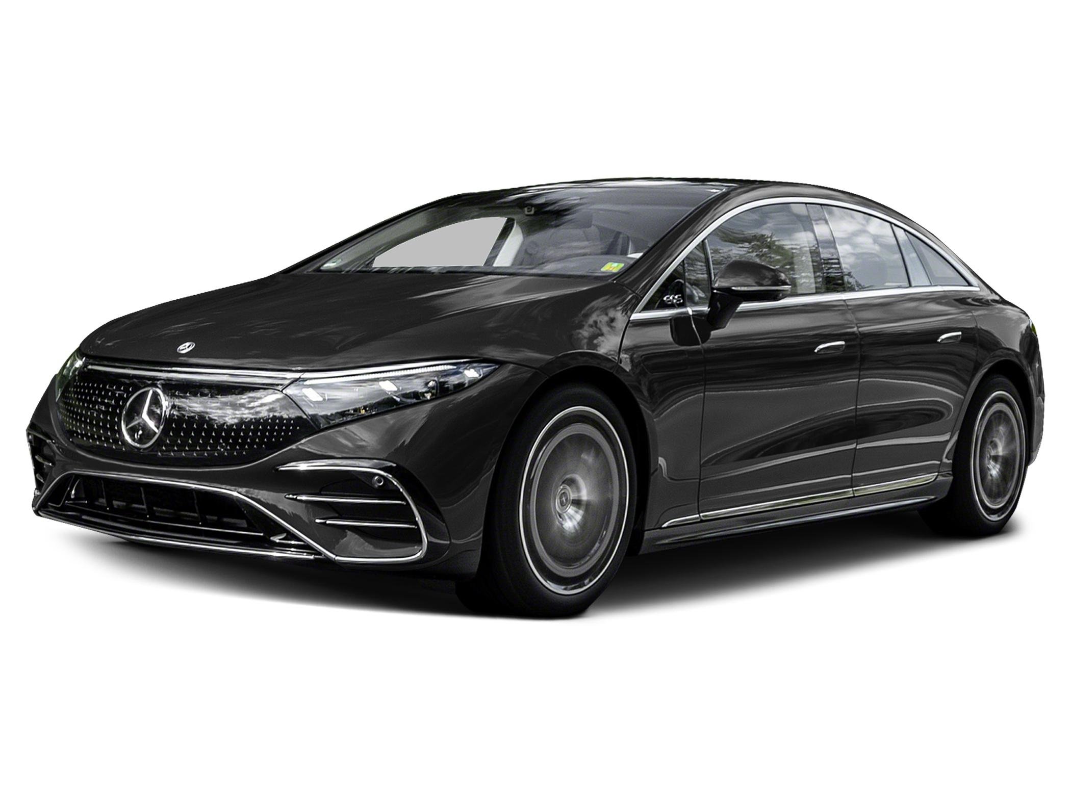 Used 2022 Obsidian Black Metallic Mercedes-Benz EQS 450+ image 1