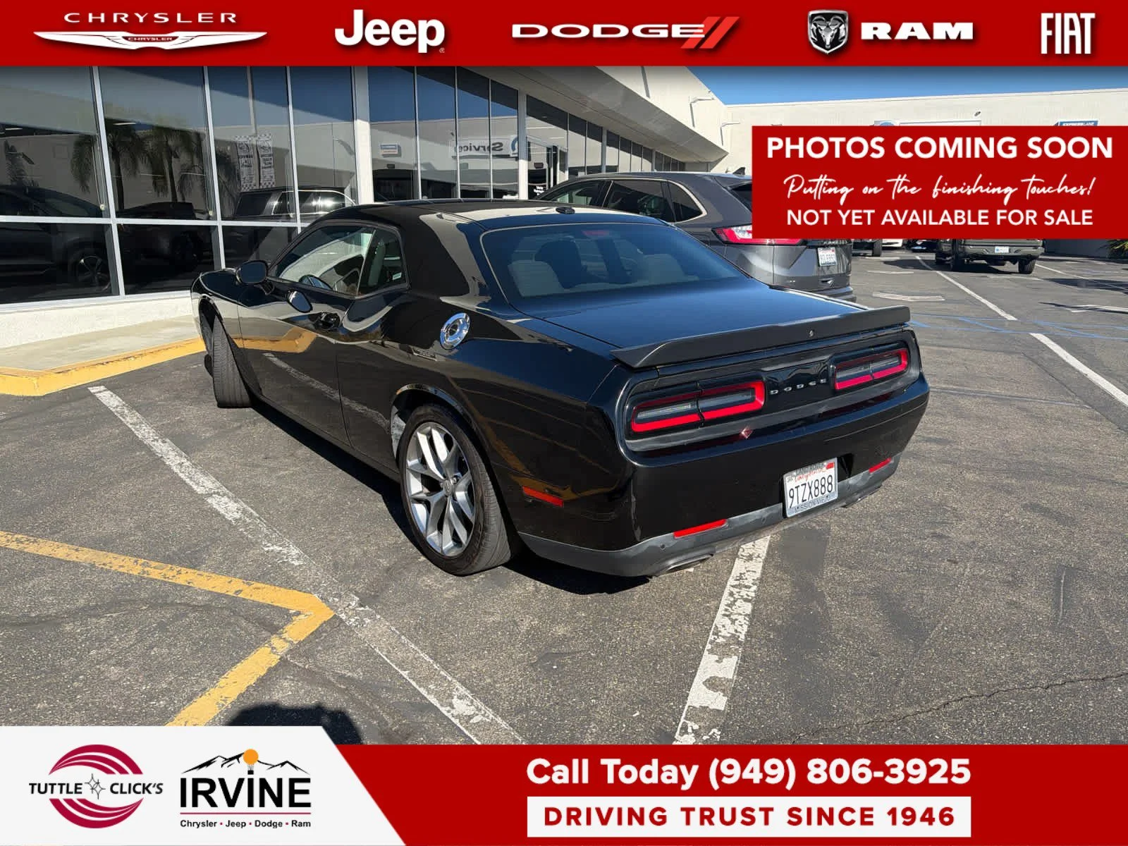 Used 2023 Pitch Black Clearcoat Dodge GT image 3