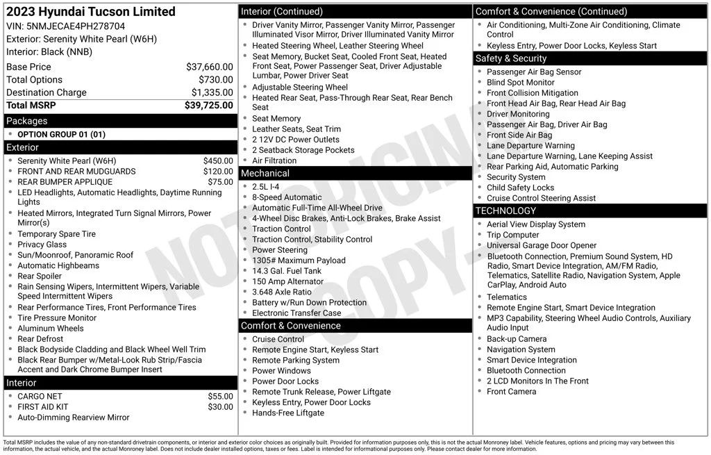 Certified Used 2023 White Hyundai Limited image 41