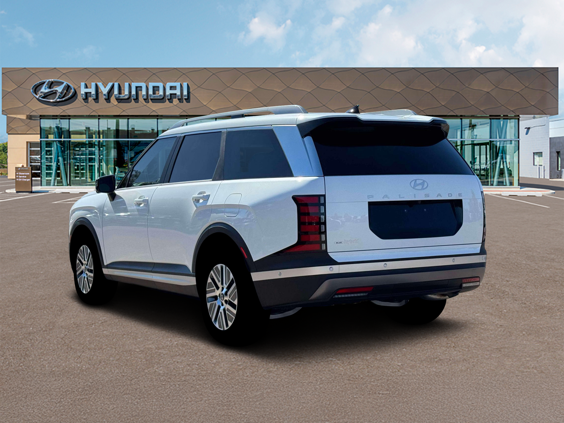 New 2026 Creamy White Pearl Hyundai Blue SEL Premium 8P image 5
