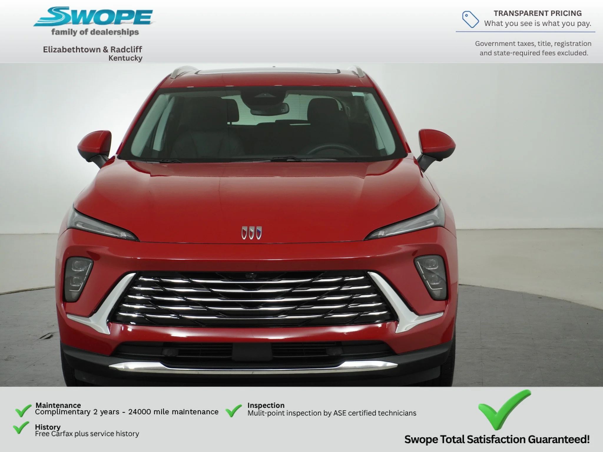 Used 2025 Brilliant Red Buick Preferred image 8