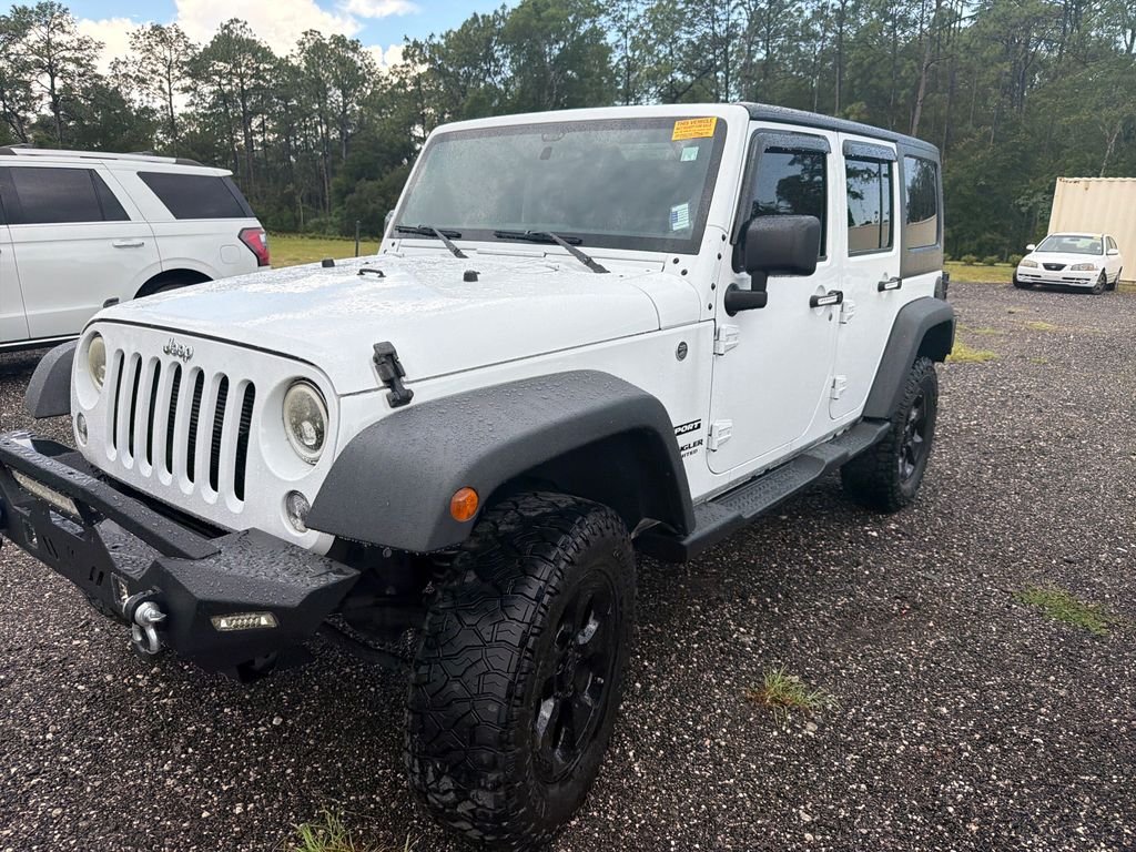 Used 2017 White Jeep Unlimited Sport image 3