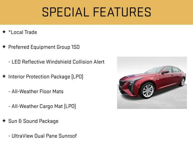 Used 2025 Radiant Red Tintcoat Cadillac Premium Luxury image 6