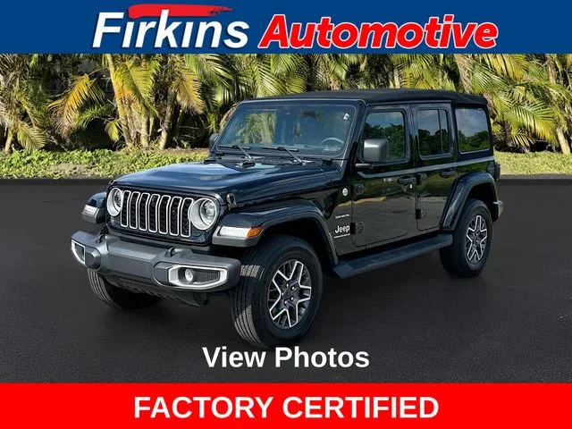 Used 2024 Black Jeep Sahara image 1