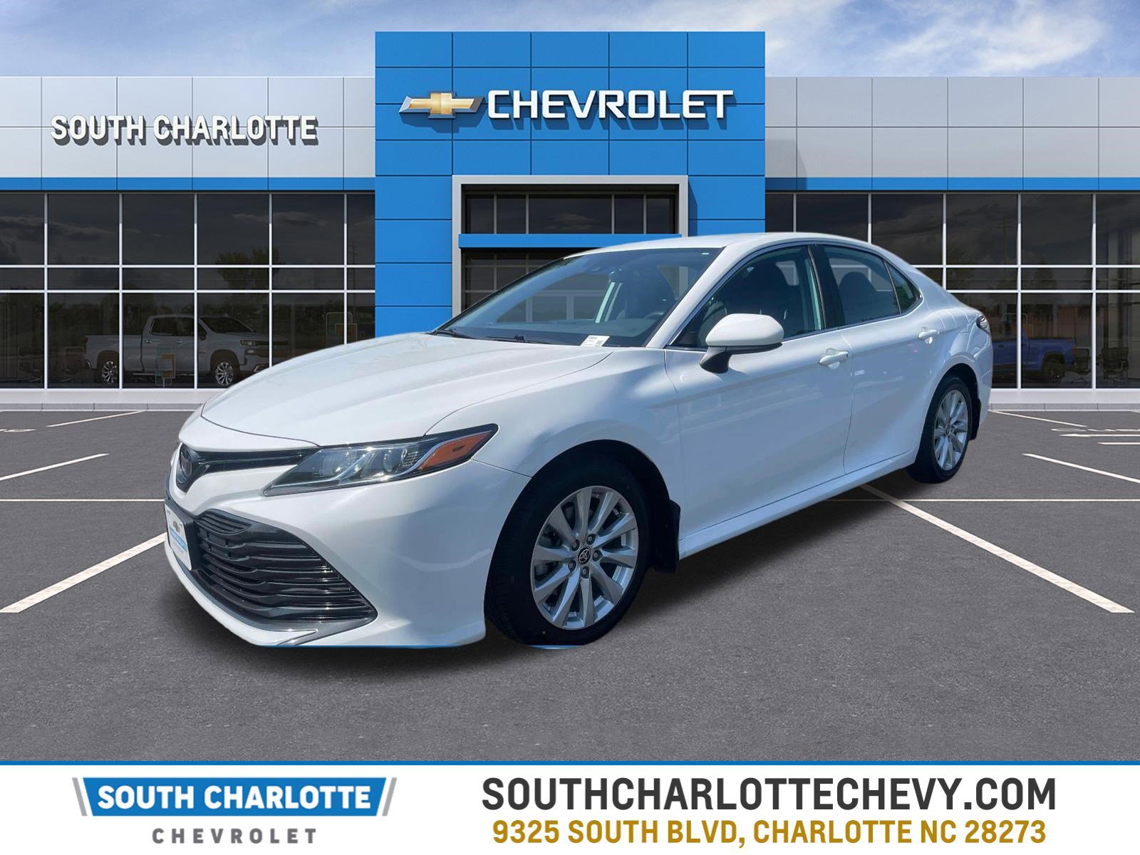 Used 2020 White Toyota LE image 1