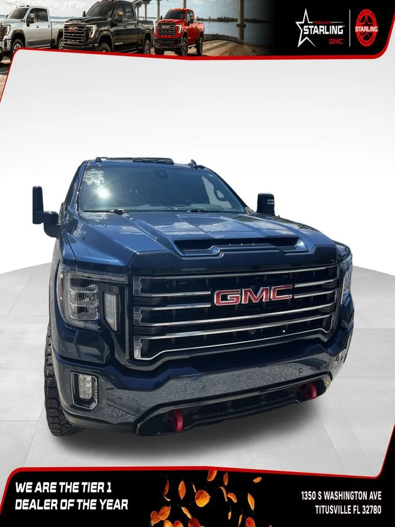 Certified Used 2023 PACIFIC BLUE METALLIC GMC AT4 image 1