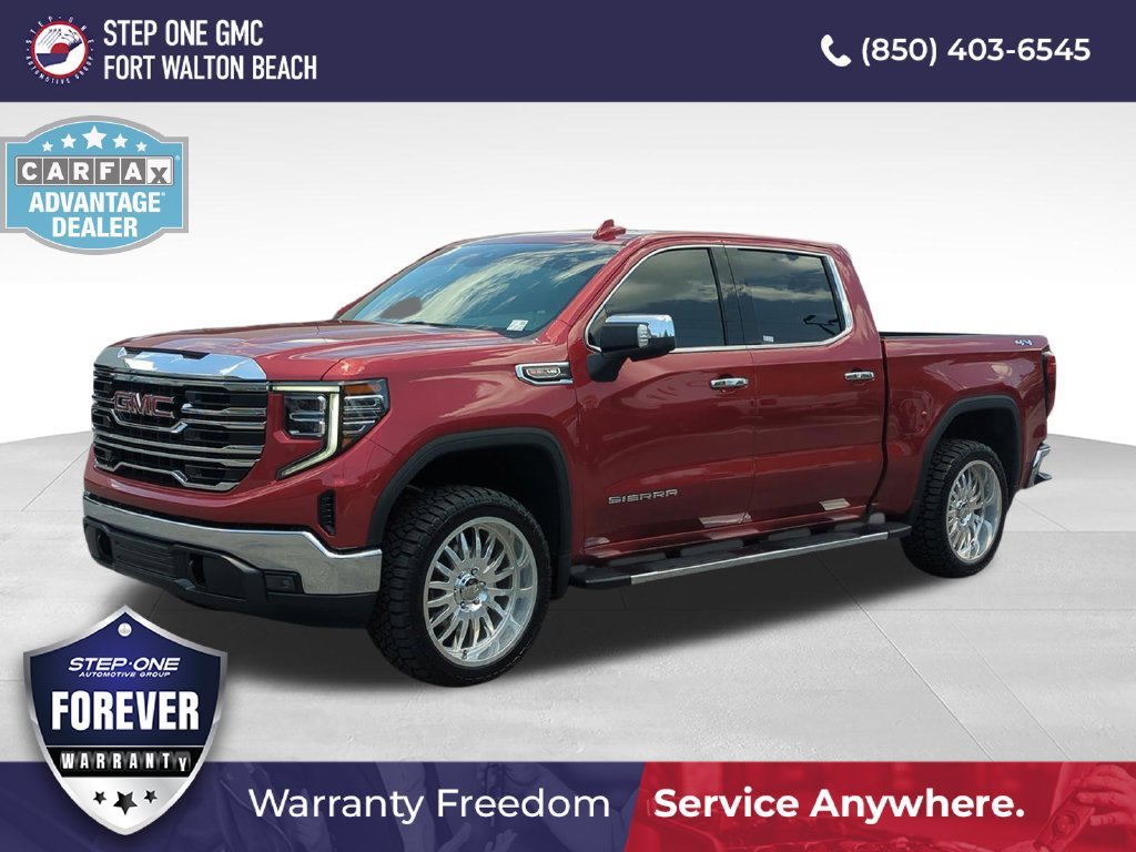 Used 2026 Volcanic Red Tintcoat GMC SLT image 2